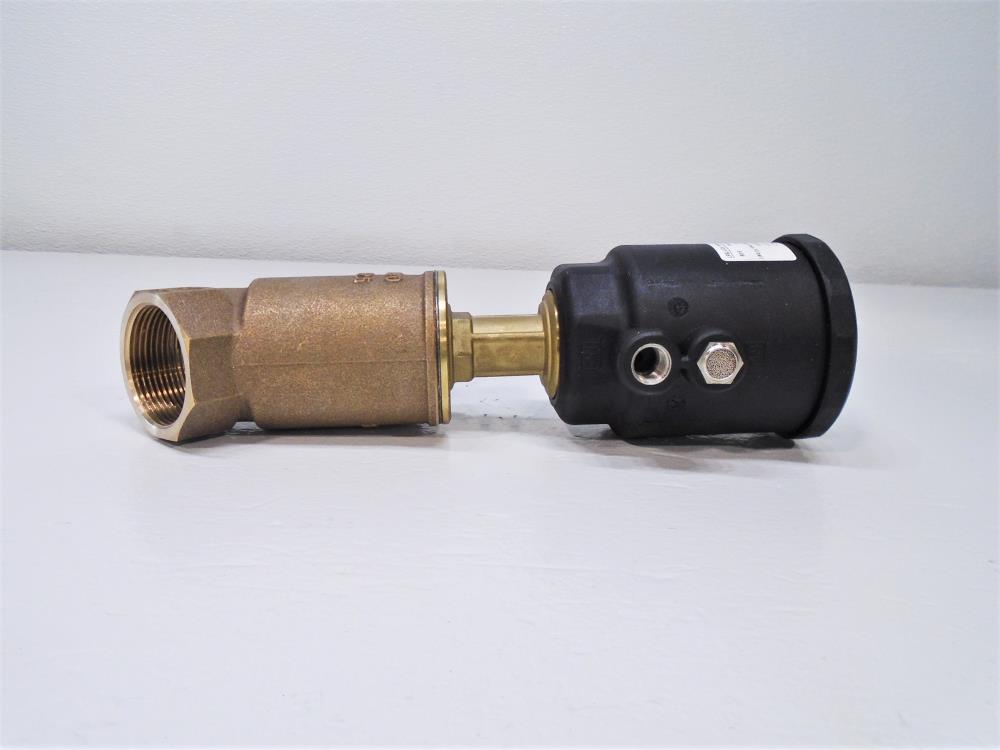 Spirax Sarco M&M 1-1/2" NPT Piston Actuated Valve, Brass, CG209STK00-NC